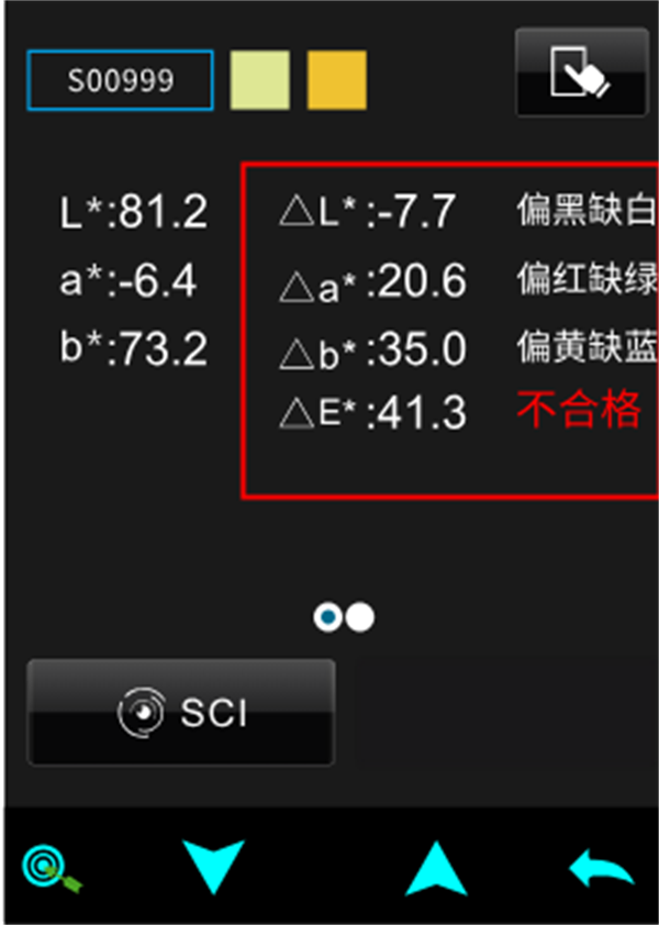 便攜式色彩色差計lab值和ΔE值怎么看7