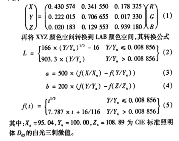 基于 CIEDE2000的軍事目標色差檢測系統