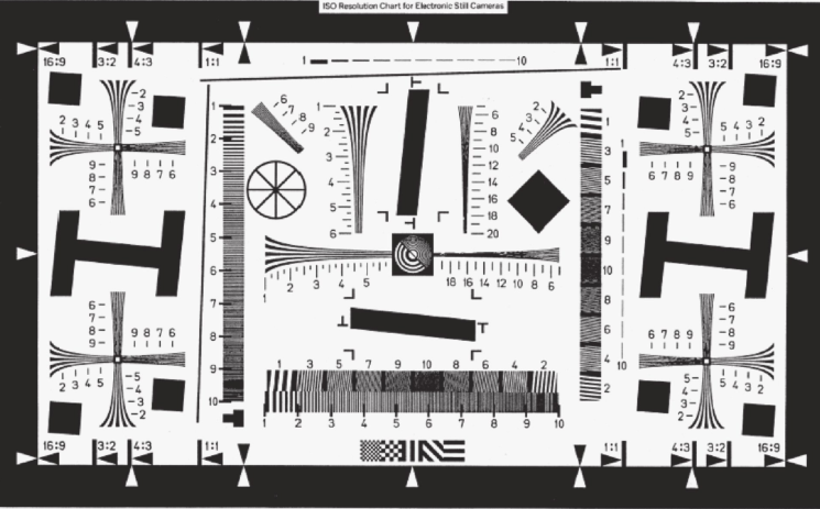 ISO 12233 2023分辨率測試卡