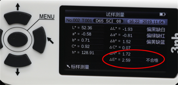 色差檢測儀響應值與三刺激值的關系